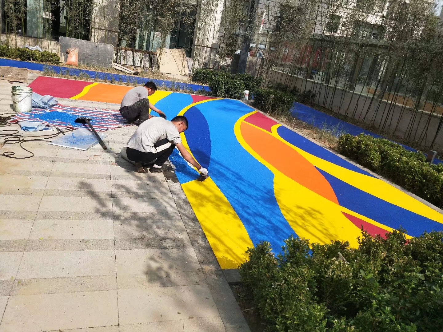 幼儿园塑胶颗粒场地